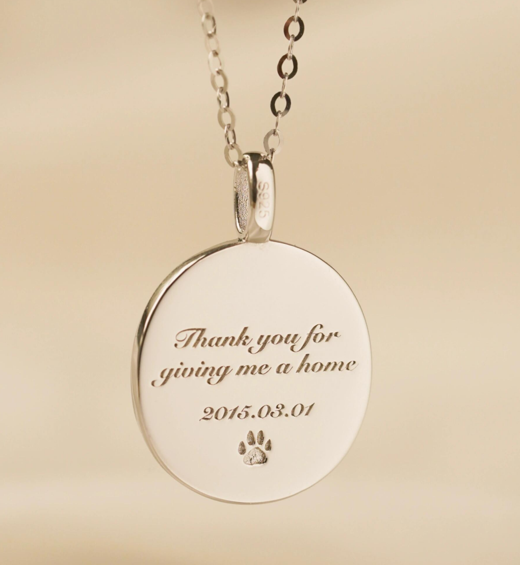 Custom Cat Charm Necklace, Cat Keepsake, Enamel Necklace, Personalized Gifts For Her, Pet Memorial Gift