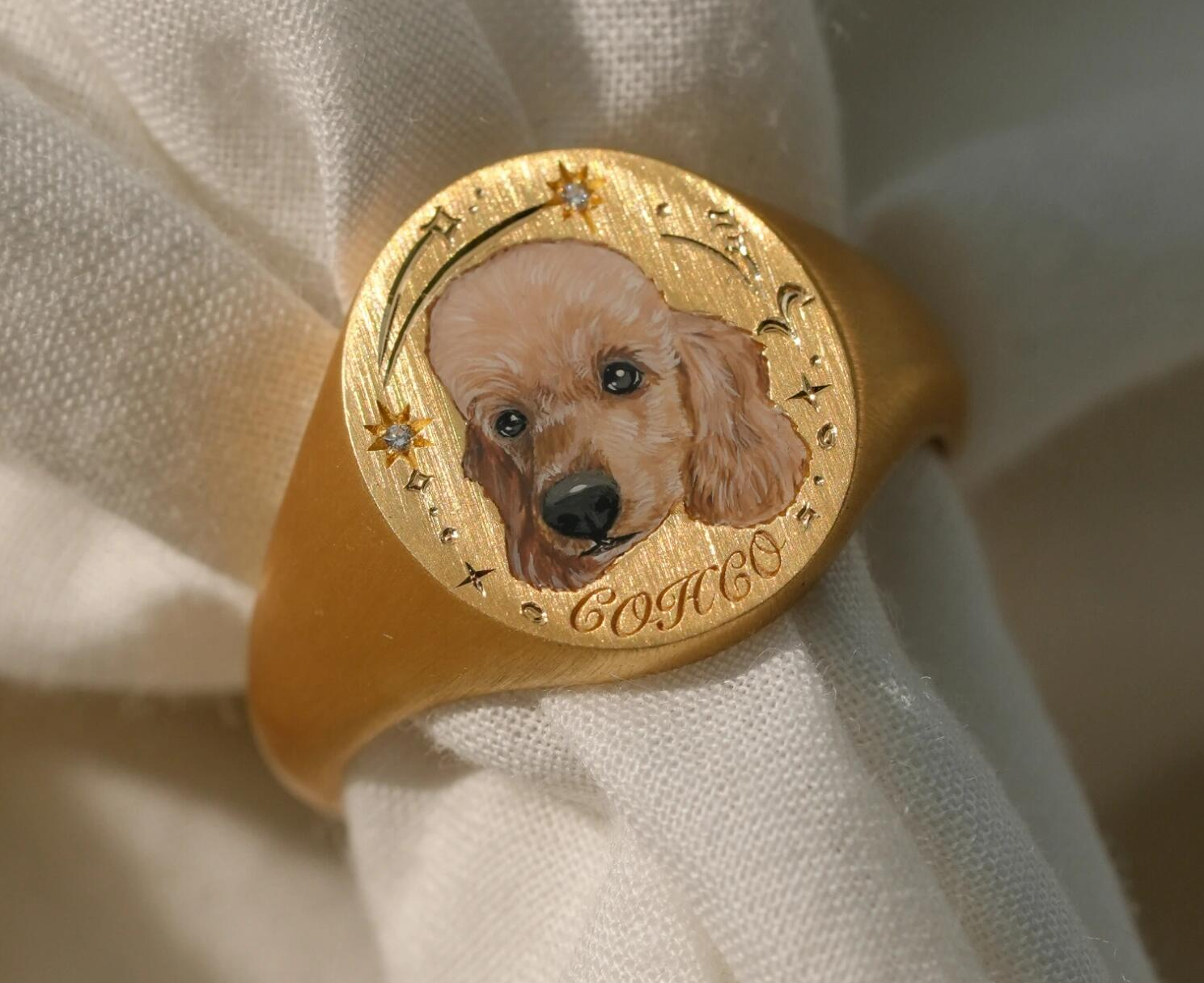 Dog jewelry rings best sale